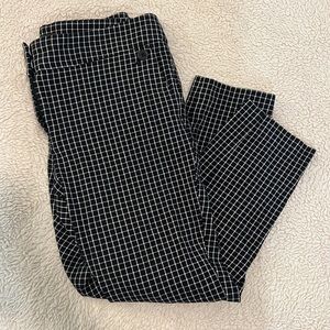 Loft Julie Black & White Pants